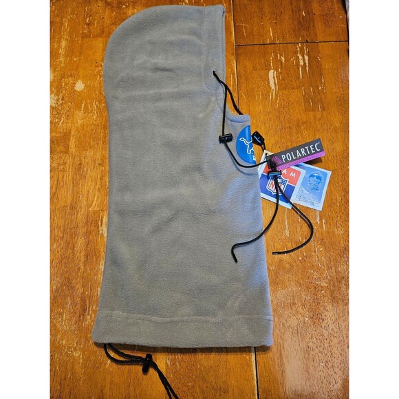 Detroit Lions NFL Polartec Head Sokz New W/ Tags Hoodie Beanie Neckwarmer - Picture 6 of 6